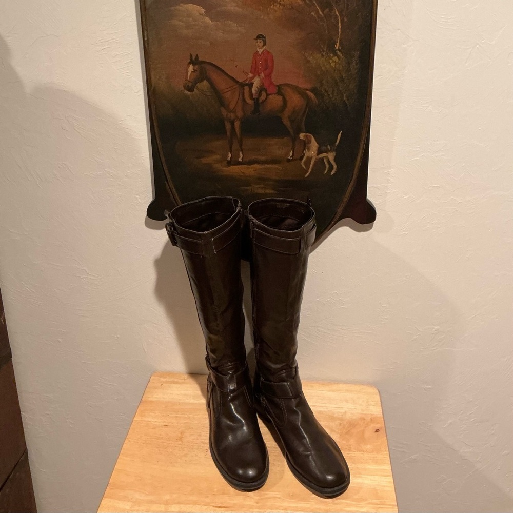NWOT - Size 10 Aerosoles - Chocolate Brown Leather Boots